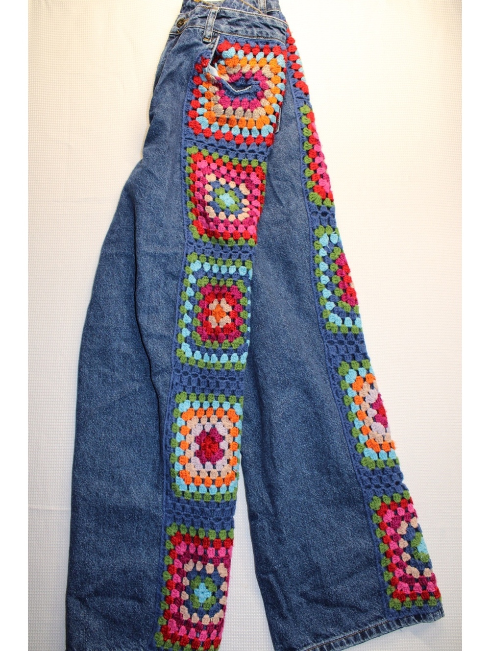 FARM Rio Crochet Squares Patchwork Jeans - Picture 4 of 5